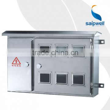 SAIP/SAIPWELL High Quality Single Phase Stainless Indoor Metal Water Meter Box