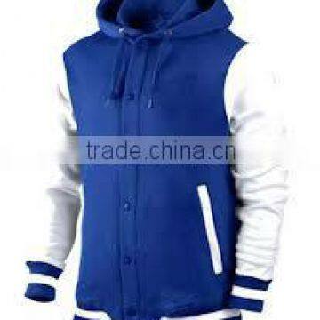 hooded varsity jacket