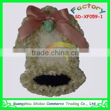 Hand made wool meterial decoration lace chiffon flower