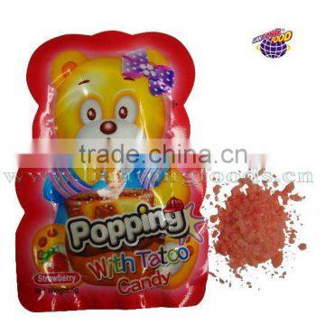Strawberry Bear Popping Candy