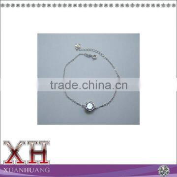 China Alibaba 925 sterling silver pretty one stone bracelet