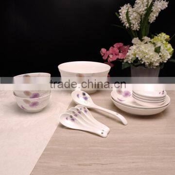 16pcswhite and high quality porcelain dinner set