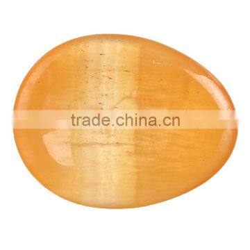 Customized Orange Calcite wholesale Worry Stones