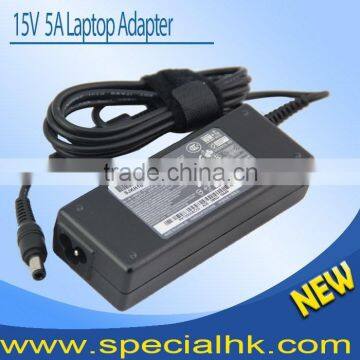 NEW Laptop AC Adapter Charger Cord for Toshiba Tecra 15V 5A 75W 6.3MM 3.0MM