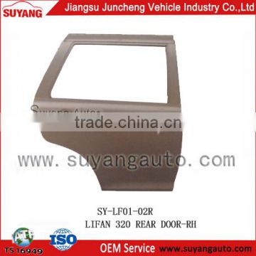 Hot sale SUYANG LIFAN 320 rear door auto zone parts prices