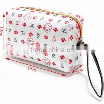 Low Toxicity Simple Promotional Women Polyester Chic Cosmetic Bags