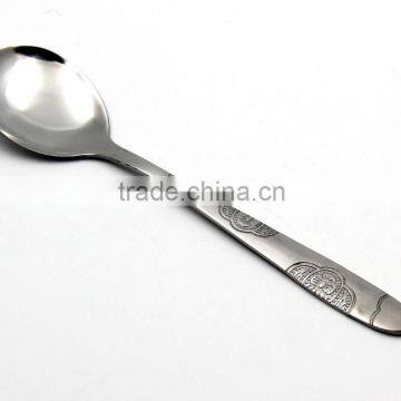 2016 most popular stainless steel 18-0 spoon in kitchen cutlery