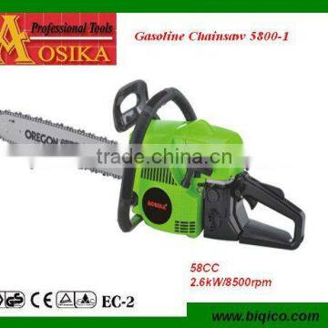 Petrol chainsaw 5800 58cc easy starter 18"/20"/22" oregon bar/blade