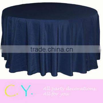 Satin Tablecloth for Wedding and Party-Navy Blue