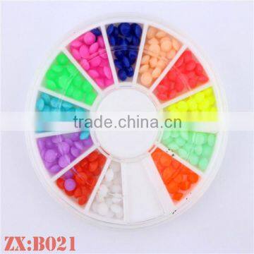 Resin Nail Art Studs Wheel Nail Art Box In Nail Suppliers 36Pieces/Box