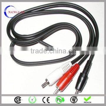 best Guangdong l shape rca audio video cable