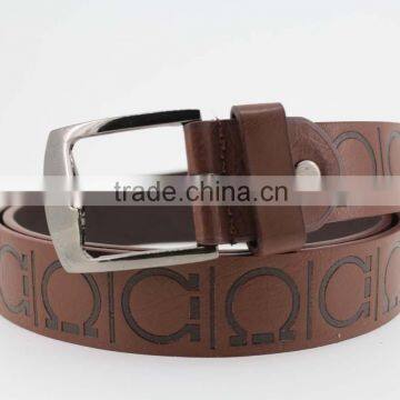 1 INCH Men's Fashion Black PU Leather Belt Casual Waist Belt for Jeans photo-3