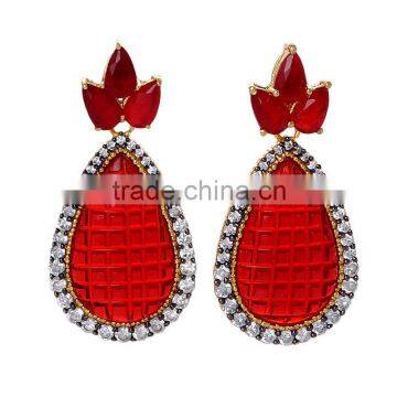 Latest Design Fancy Colorful CZ Stud Earrings ER-649-1200