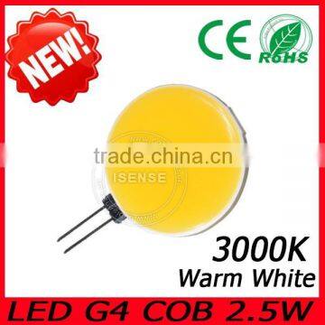 Guangzhou oem auto parts led cob g4 led light 3000k, led g4 cob lamp