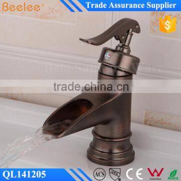 Single Handle Antique Brass Bathroom Faucet