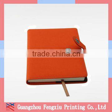 Colored 2016 A4 A5 A6 Sizes Leather Notebook Embossed photo-3