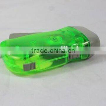Dynamo Led Flashlight, Hand Pressing Flashlight, Hand Crank Flashlight