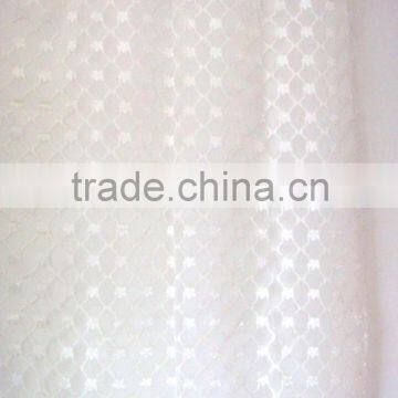 Cut out white curtains