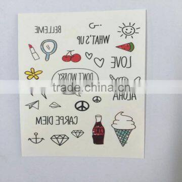 Cool Temporary body Tattoo Sticker factory