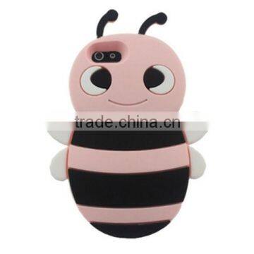 Loverly Soft Design Animal Design Bee Silicone Case For iPhone 5