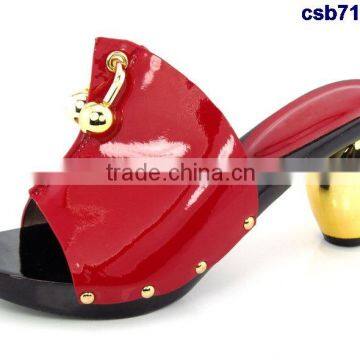 CSB7147 yellow for christmas sale New arrival design Italian style hot selling beautiful high quality shoes