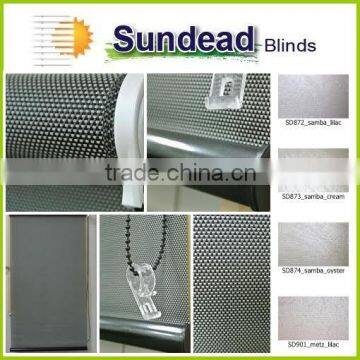 Fire Retardant Blackout Shiny Vinyl Fabric Roller Blinds Roller Blind