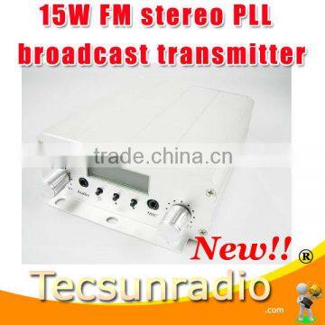 Fmuser 15W CZH-15A FM stereo PLL broadcast transmitter FM exciter 88Mhz - 108Mhz cover 2KM-4KM