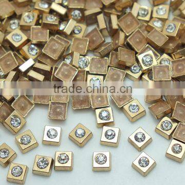 Fashine crystal rhinestone buttons for grament/keychain accessories