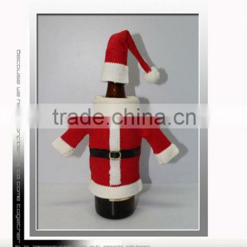 Hottest knitting wine bottle cover for christmas