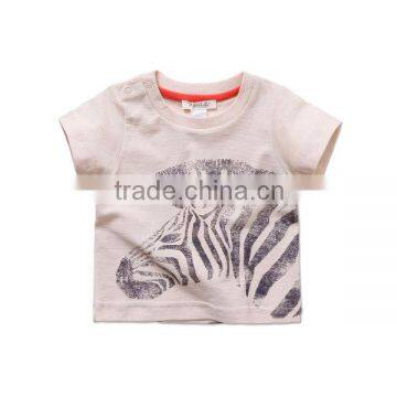 dave bella 2013 summer 100% cotton zebra print baby T-shirt baby clothes DB395