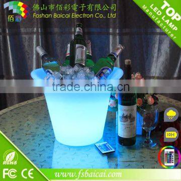 glow led ice bucket/illuminated wine bucket