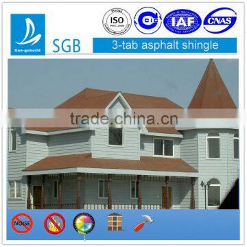 Hangzhou most cheap asphalt shingle for roof system