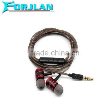 hot selling handfree earphone wired earbuds stereo 3.5mm