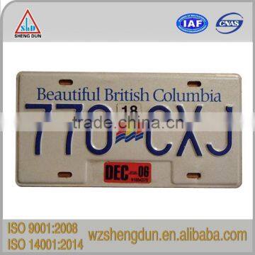 Customized europe number license plate