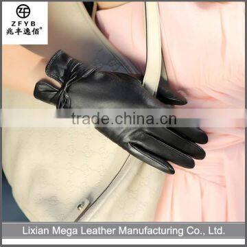 China wholesale custom Sheep Skin Gloves For Women Dess Style