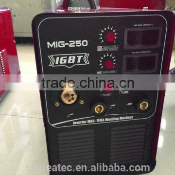 three phase arc stainless steel welding machine mig250