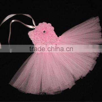 Baby Crochet Top Tutu Dress Wholesale Handmade Dress With Crochet Top for 0-2 Years