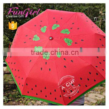 Cute Fruit Photo Printing Watermelon Umbrella Windproof Umbrella