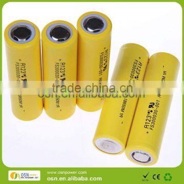 Original A123 battery cell LiFePO4 18650 1100mah for airsoft gun