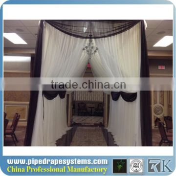 trade show pipe and drape round wedding decoration event candle stand