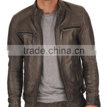 Mens Good quality fashion leather jacket, CLE-825