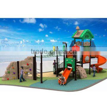 Eco-friendly LLDPE plastic treehouse-style kids sliding toys with 19 optional site sizes