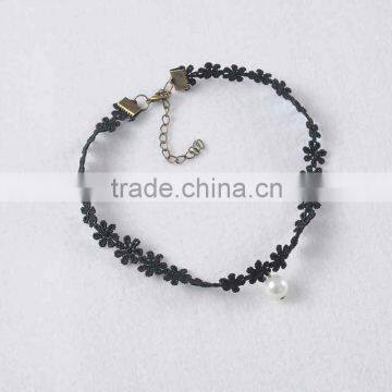 Popular Hot Sale Black Lace Women Bracelet With Pearl photo-5