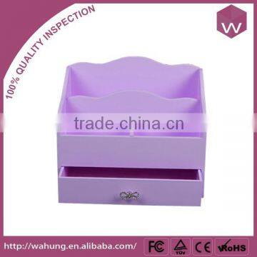Customized High Lacquer Round Wood Present Gift Box With Lid photo-3