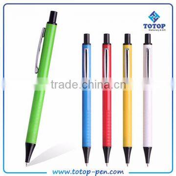 logo printed cheap click hotel advertising plastic pen