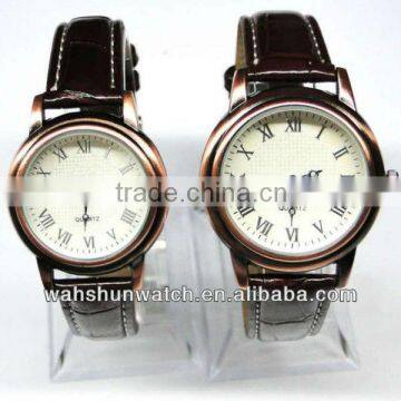 New Process Custom Logo Leather Band Antique Wrist Watch