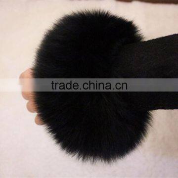 Classic Design 2016 New Collection Custom Real Fox Fur Sleeves Cuff Fur Wrist Warmer