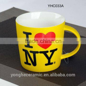 16oz Ceramic Fluorescent color coffee mugs with logo