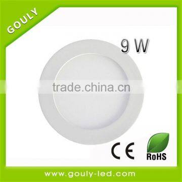 round led panel video light 9w panel led light AC85-265V flat panel ceiling light