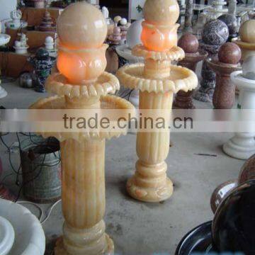 RF-21 yellow natural stone water fountain balls